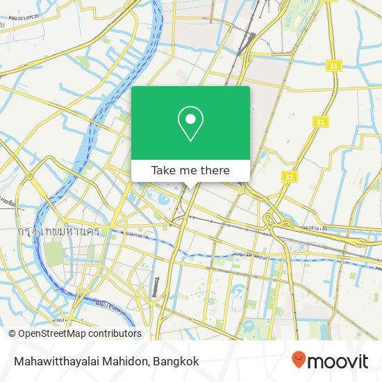 Mahawitthayalai Mahidon map