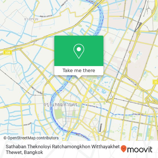 Sathaban Theknoloyi Ratchamongkhon Witthayakhet Thewet map