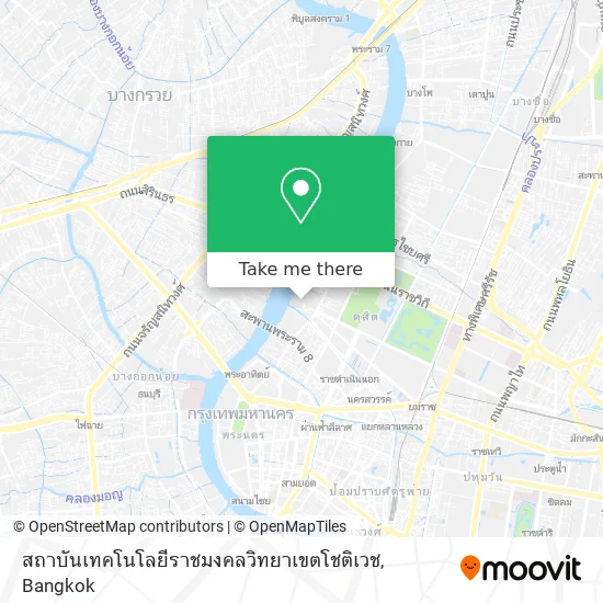 สถาบันเทคโนโลยีราชมงคลวิทยาเขตโชติเวช map