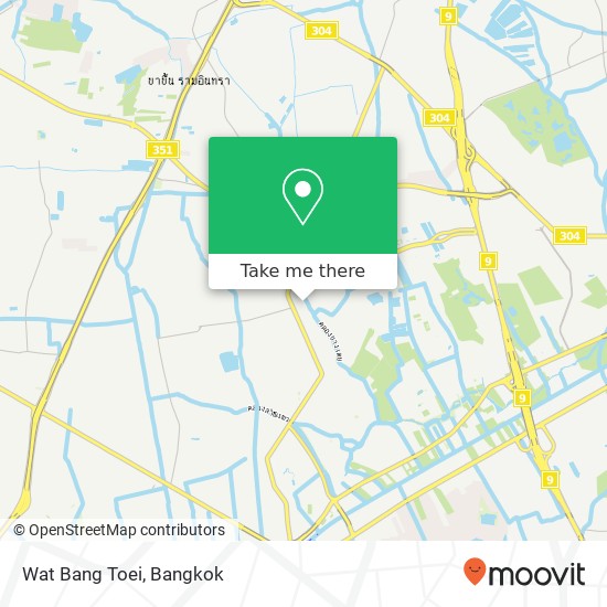 Wat Bang Toei map