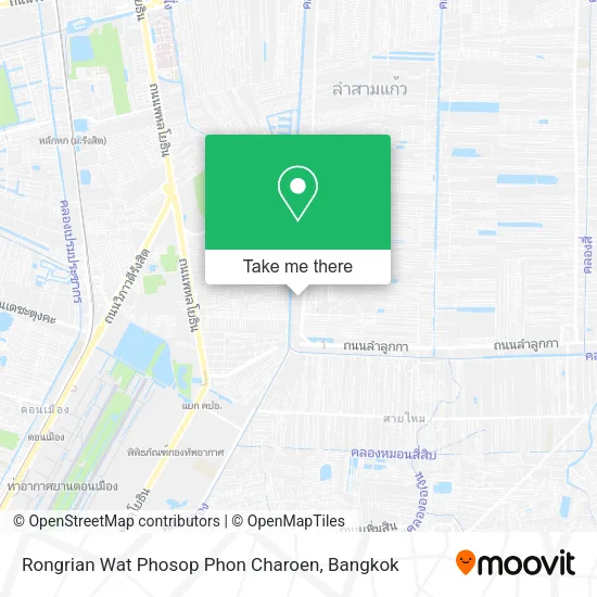 Rongrian Wat Phosop Phon Charoen map