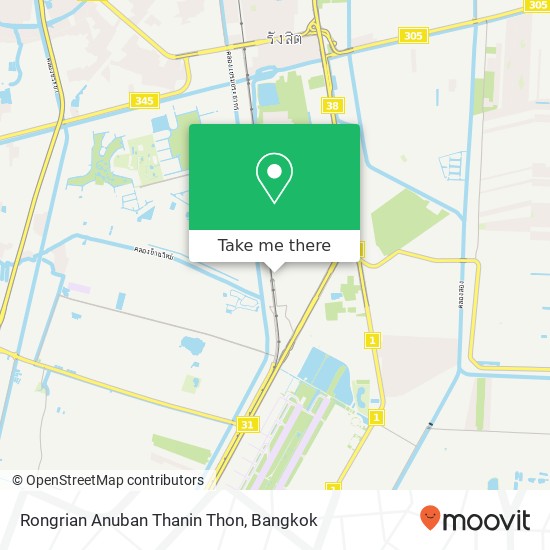 Rongrian Anuban Thanin Thon map