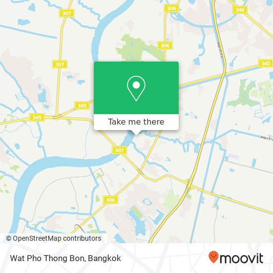 Wat Pho Thong Bon map