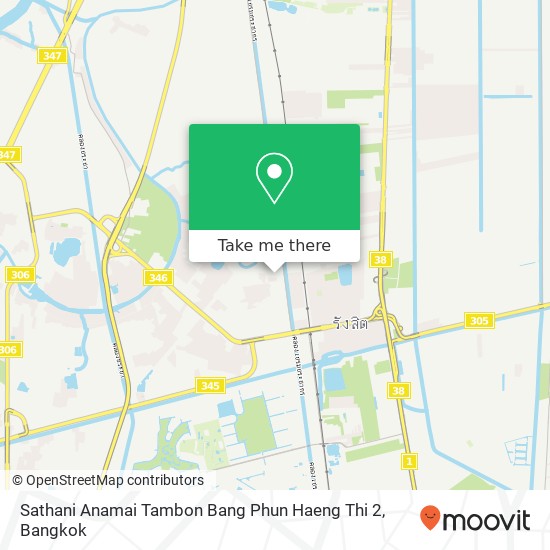 Sathani Anamai Tambon Bang Phun Haeng Thi 2 map