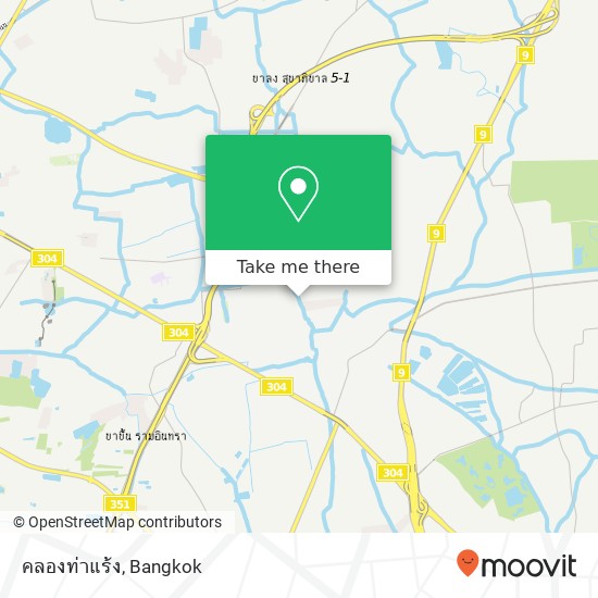 คลองท่าแร้ง map