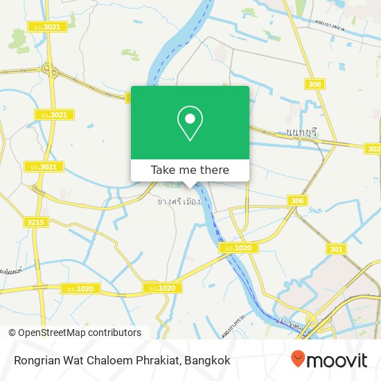 Rongrian Wat Chaloem Phrakiat map