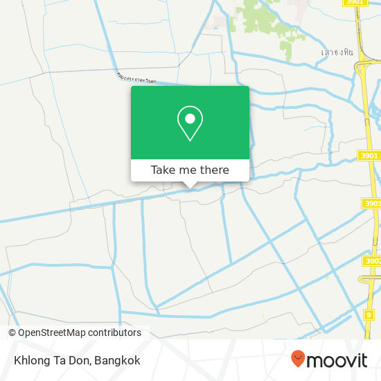 Khlong Ta Don map