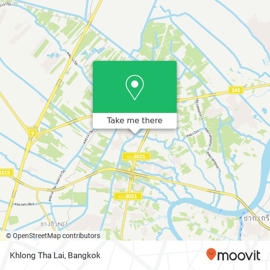 Khlong Tha Lai map