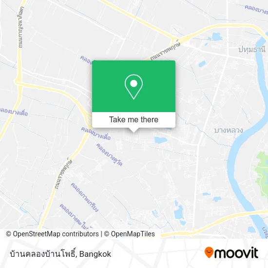 บ้านคลองบ้านโพธิ์ map