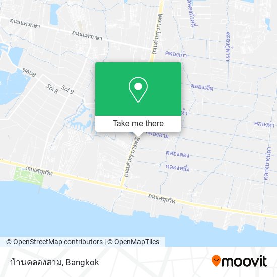 บ้านคลองสาม map