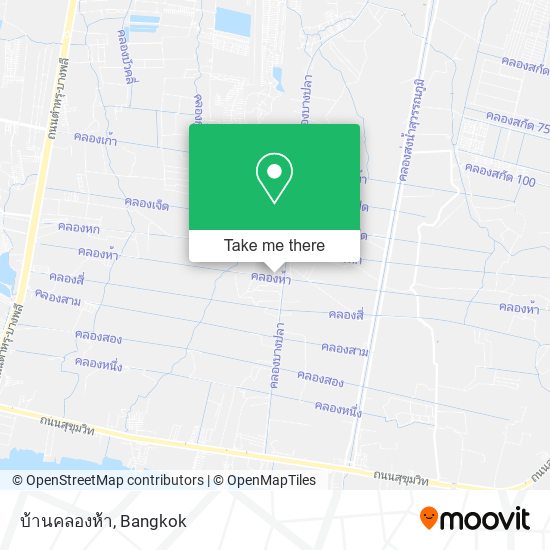 บ้านคลองห้า map