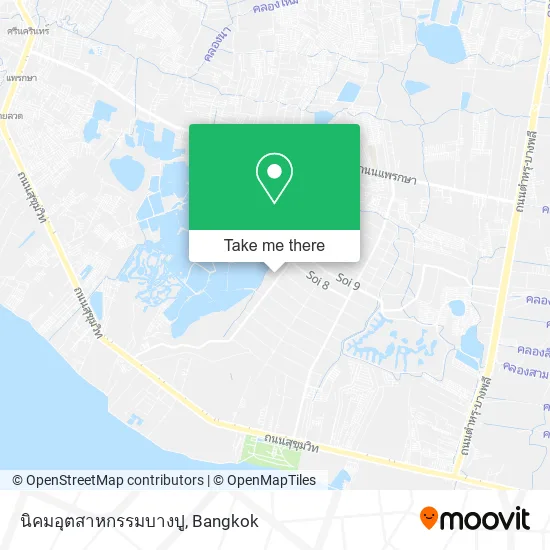 นิคมอุตสาหกรรมบางปู map