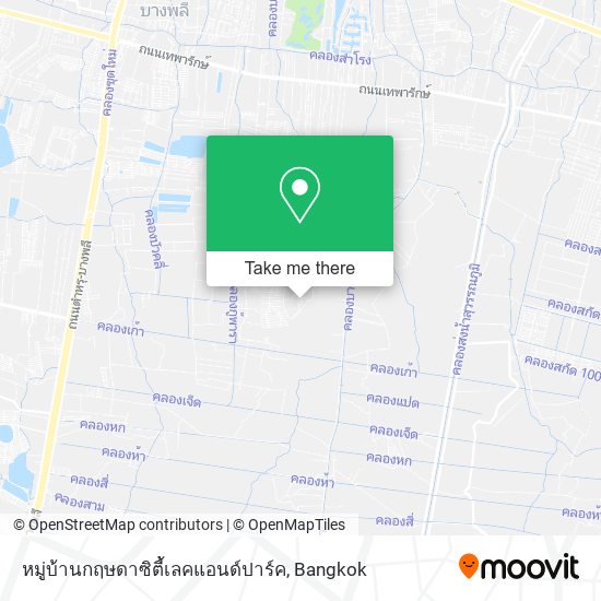 หมู่บ้านกฤษดาซิตี้เลคแอนด์ปาร์ค map