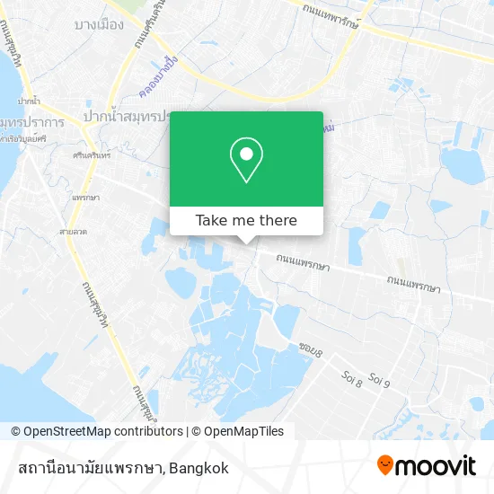 สถานีอนามัยแพรกษา map