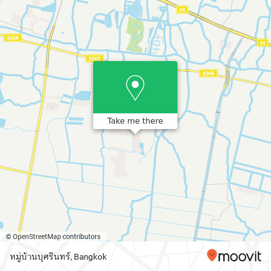 หมู่บ้านบุศรินทร์ map