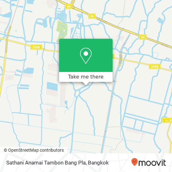 Sathani Anamai Tambon Bang Pla map