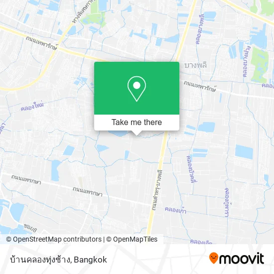 บ้านคลองทุ่งช้าง map