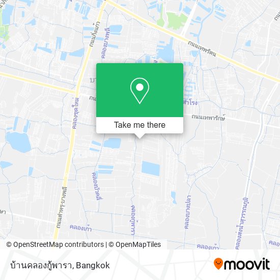 บ้านคลองกู้พารา map