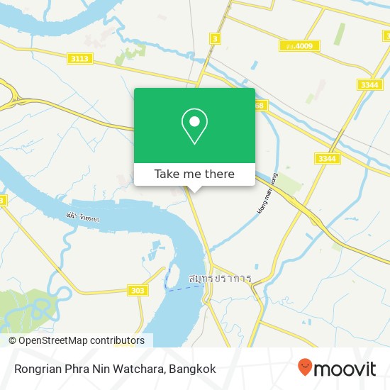 Rongrian Phra Nin Watchara map