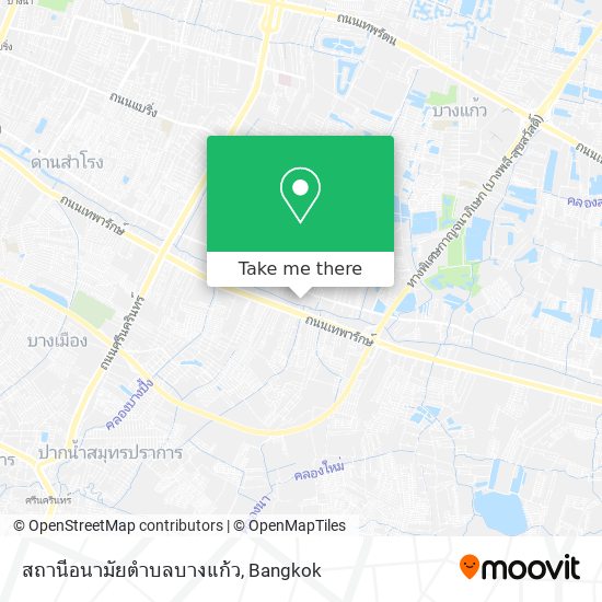 สถานีอนามัยตำบลบางแก้ว map