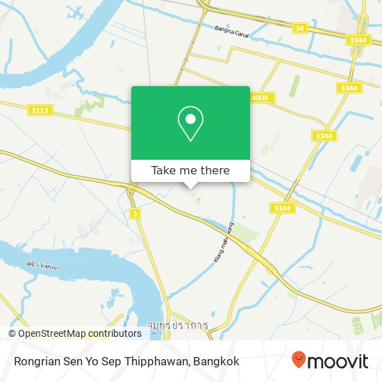 Rongrian Sen Yo Sep Thipphawan map