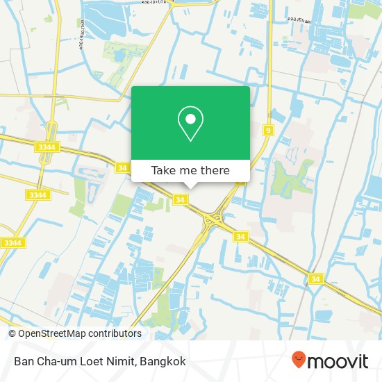 Ban Cha-um Loet Nimit map