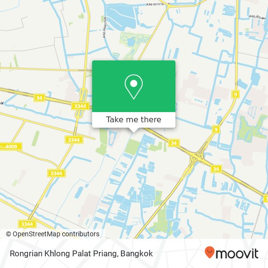Rongrian Khlong Palat Priang map