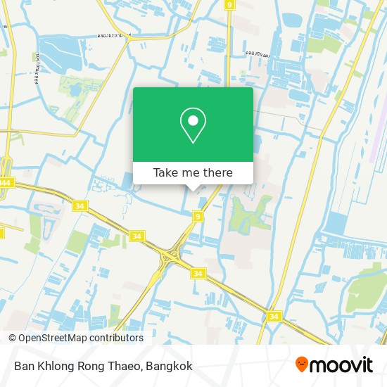 Ban Khlong Rong Thaeo map