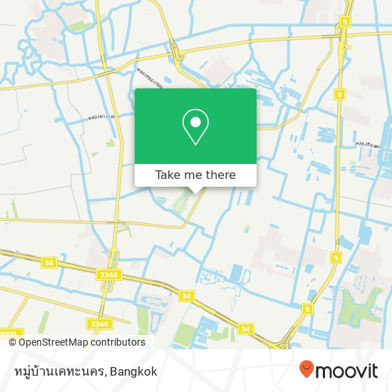 หมู่บ้านเคหะนคร map