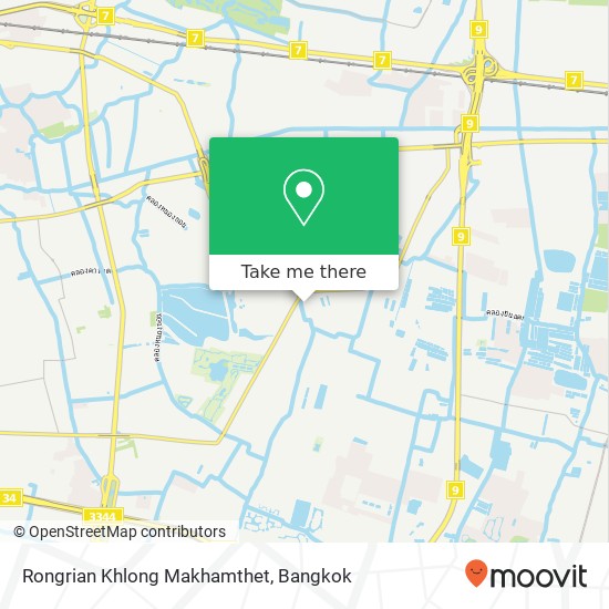 Rongrian Khlong Makhamthet map