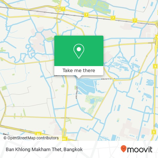 Ban Khlong Makham Thet map