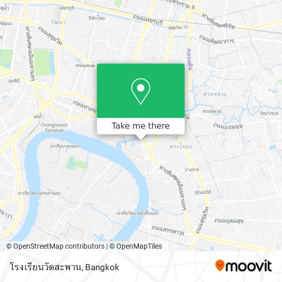 โรงเรียนวัดสะพาน map