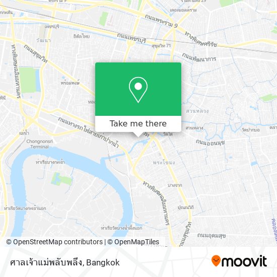 ศาลเจ้าแม่พลับพลึง map