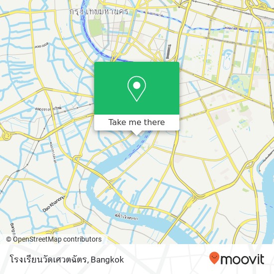 โรงเรียนวัดเศวตฉัตร map