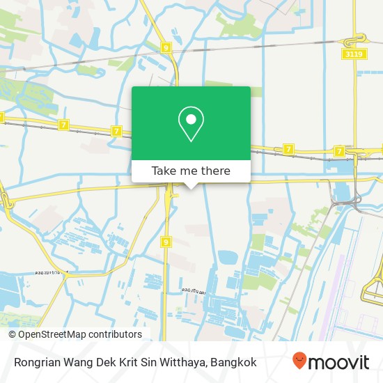 Rongrian Wang Dek Krit Sin Witthaya map