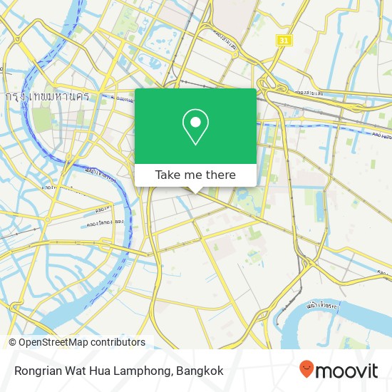 Rongrian Wat Hua Lamphong map