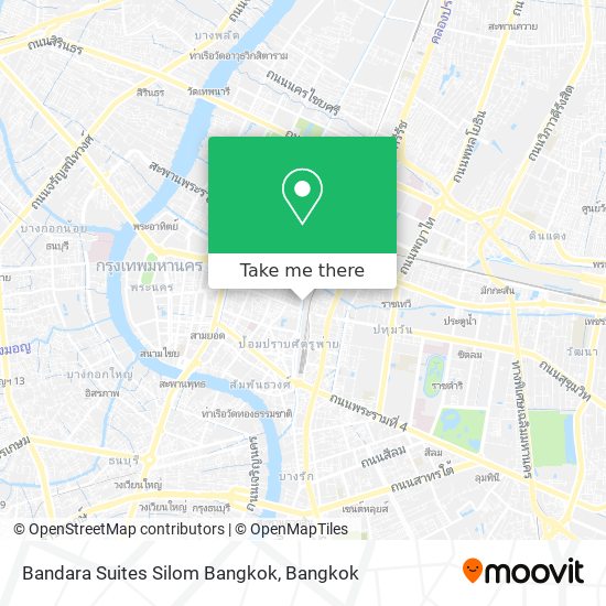 Bandara Suites Silom Bangkok map