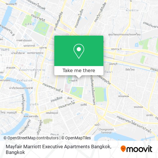 Mayfair Marriott Executive Apartments Bangkok map