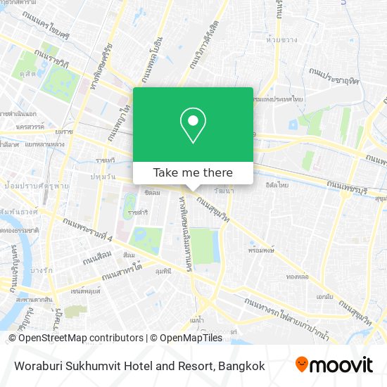 Woraburi Sukhumvit Hotel and Resort map