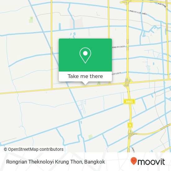 Rongrian Theknoloyi Krung Thon map