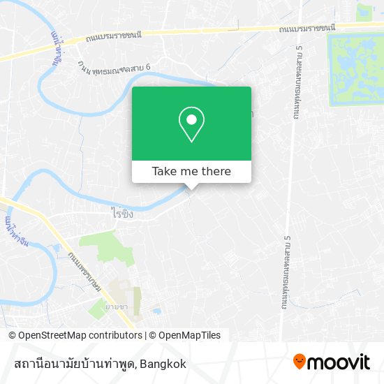 สถานีอนามัยบ้านท่าพูด map