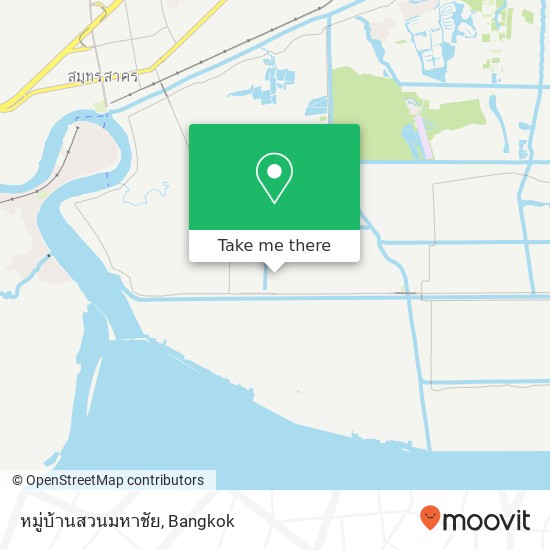 หมู่บ้านสวนมหาชัย map