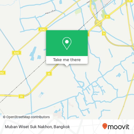 Muban Wiset Suk Nakhon map