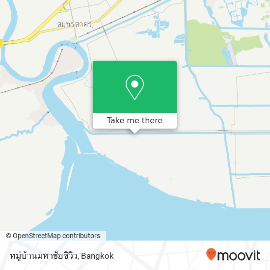 หมู่บ้านมหาชัยซิวิว map