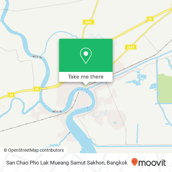 San Chao Pho Lak Mueang Samut Sakhon map
