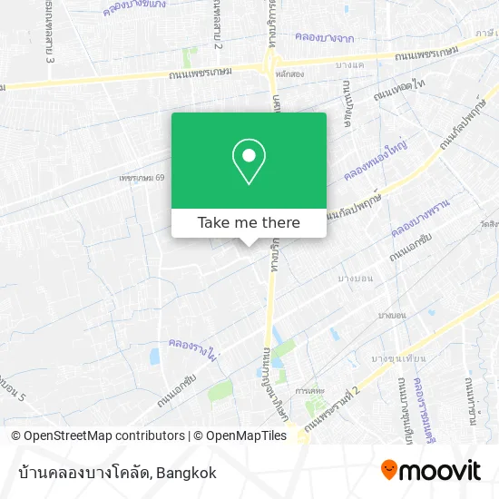 บ้านคลองบางโคลัด map