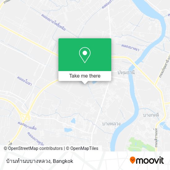 บ้านทำนบบางหลวง map
