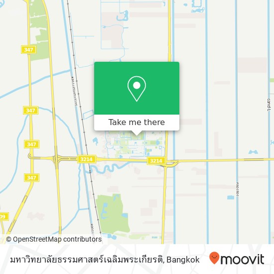 มหาวิทยาลัยธรรมศาสตร์เฉลิมพระเกียรติ map