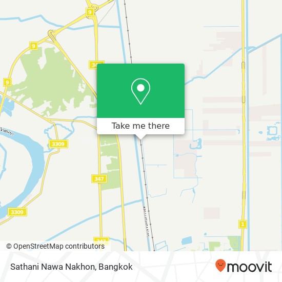 Sathani Nawa Nakhon map