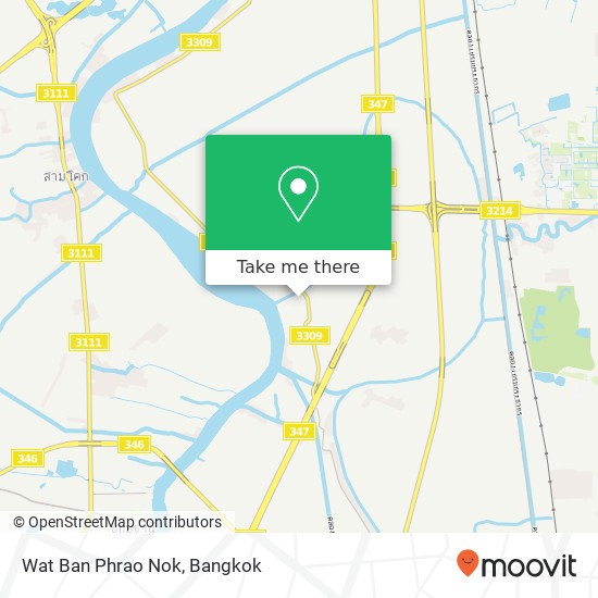 Wat Ban Phrao Nok map